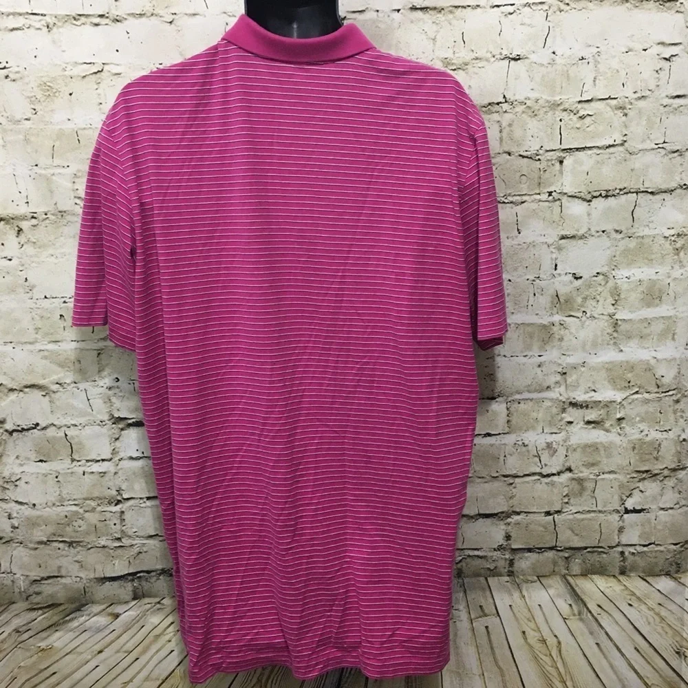 Ralph Lauren Pink Blue Striped Polo Shirt